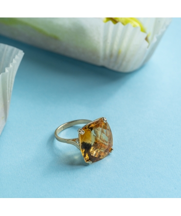 Gold Dolce Vita ring with citrine - 7