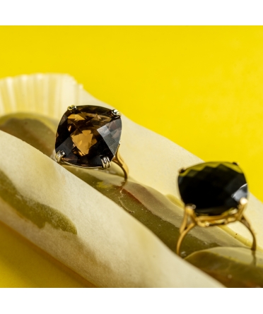 Gold Dolce Vita ring with onyx - 4