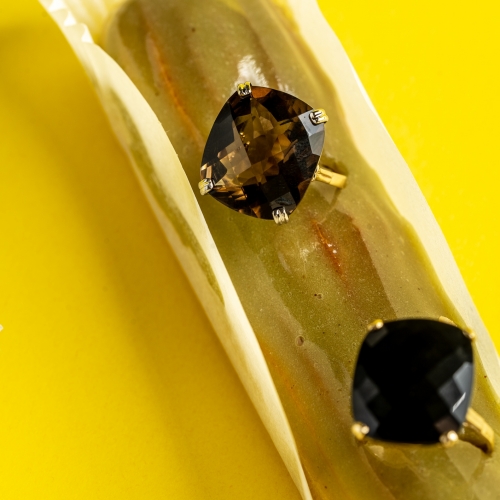 Gold Dolce Vita ring with onyx - 12