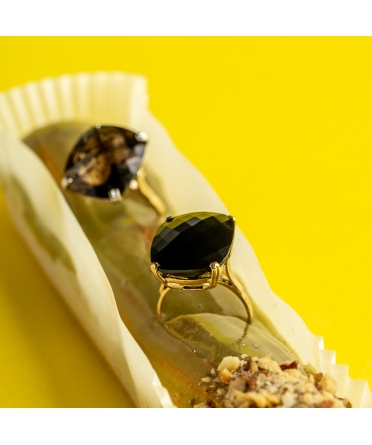 Gold Dolce Vita ring with onyx - 8