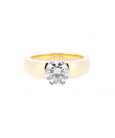 Gold 1,50 ct engagement ring - 1
