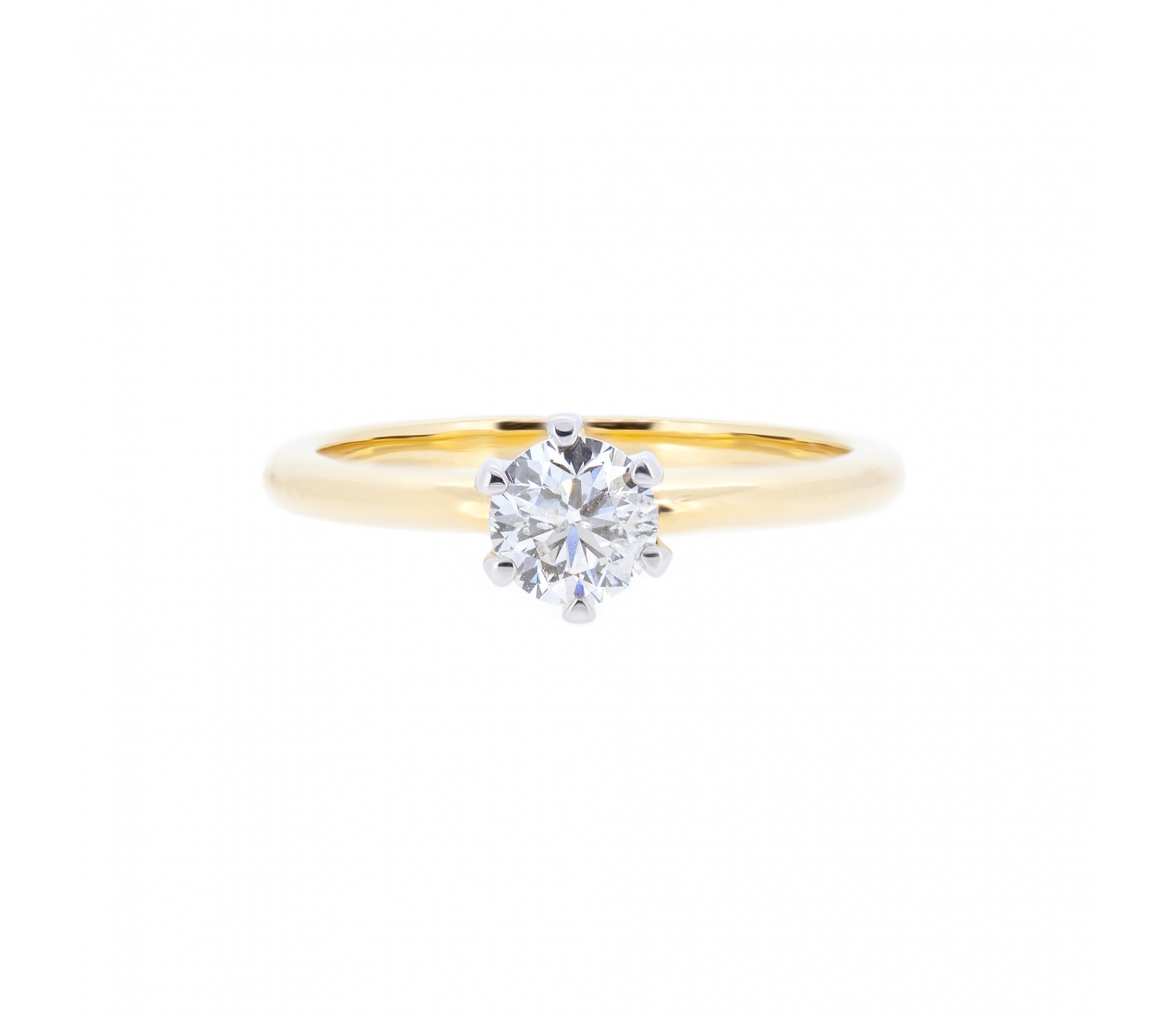 0,50 ct Diamond engagement ring - 1
