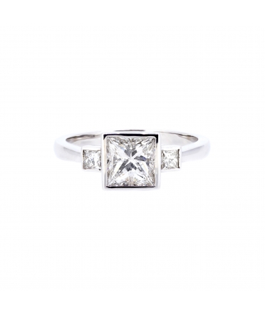 Princess cut diamond ring - 1