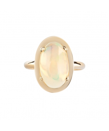 Ethiopian opal ring - 1