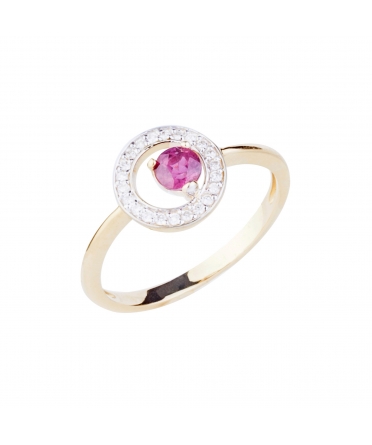 Ruby and diamond ring - 3