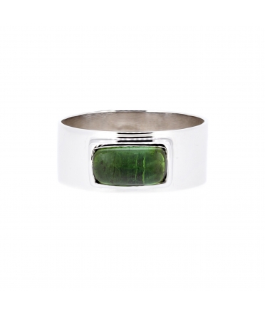 Green tourmaline ring - 1