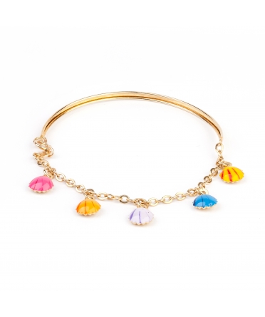 Gold bracelet with seashells - 1