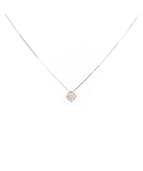 Gold diamond necklace - 1