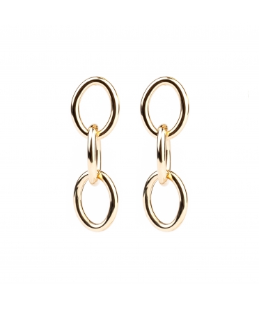 Gold Rollo earrings - 1