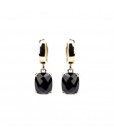 Gold Dolce Vita earrings with black onyx - 1