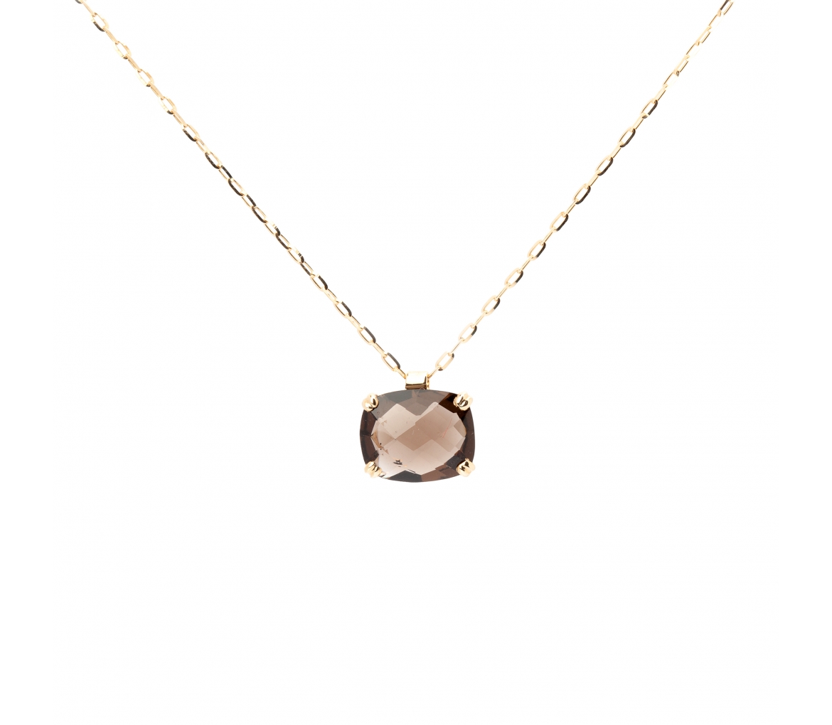 Gold Dolce Vita necklace with black onyx - 1