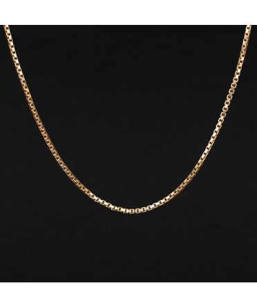 Gold thick vintage box chain - 1