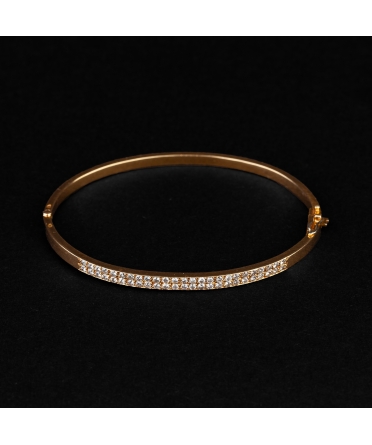 Gold bracelet with diamonds - France - 1