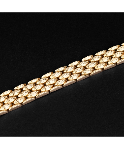 Gold vintage Brevet modular bracelet, Italy - 1
