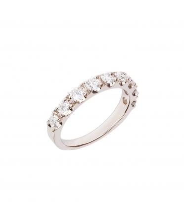 Gold Eternity Band with 3 mm diamonds - 3