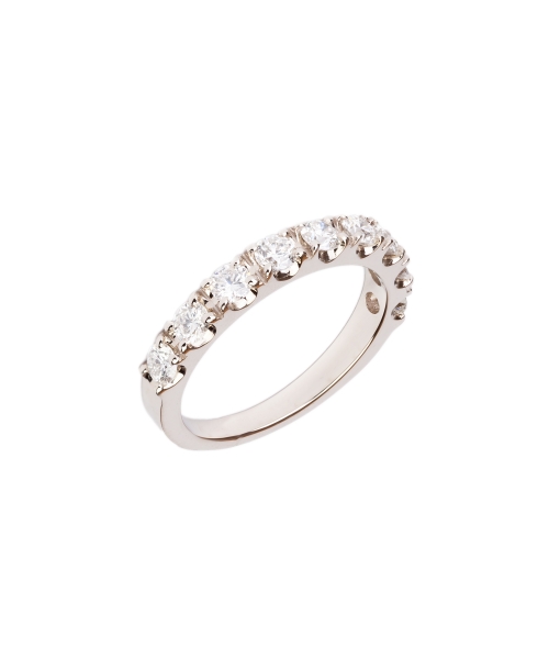 Gold Eternity Band with 3 mm diamonds - 3