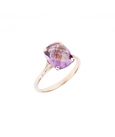 Gold Dolce Vita Mini ring with light amethyst - 2