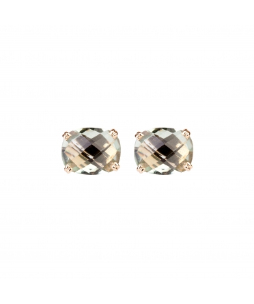Gold Dolce Vita earrings with green amethyst - 1