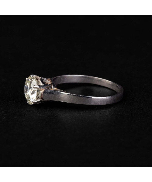 Platinum d1,5 ct diamond ring - 2